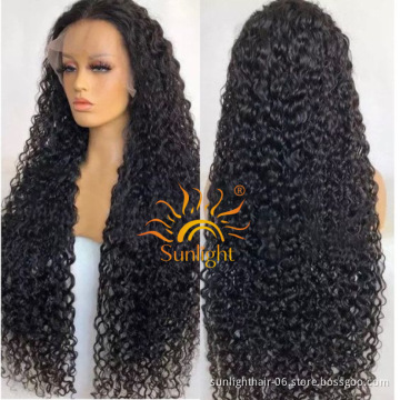 Sunlight overnight delivery lace wigs water sample water wave peruvian closser Full lace water wave wig 13x4 13x6 lace front wig